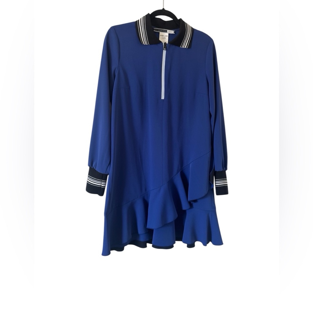 SportMax Blue Long Sleeve code Dress Size 8